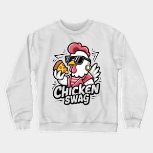 The Cluckin Cool Chicken Swag Logo Crewneck Sweatshirt